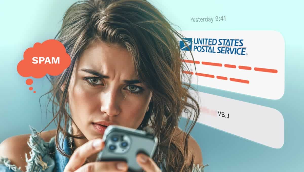 USPS scam text